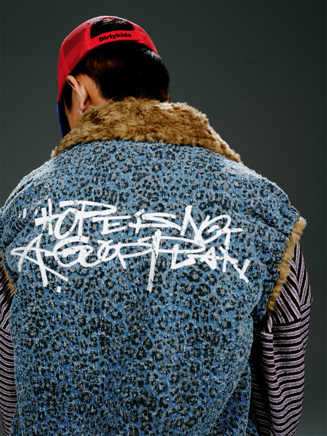 TREclub | Leopard Print Washed Appliqué Vest - PSYLOS 1, TREclub | Leopard Print Washed Appliqué Vest, Vest, TREclub•JAPAN, PSYLOS 1